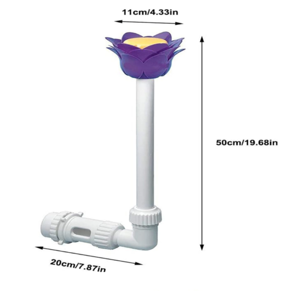 1-Piece Adjustable Swimming Pool Fountain Superma - Purple - Image 2
